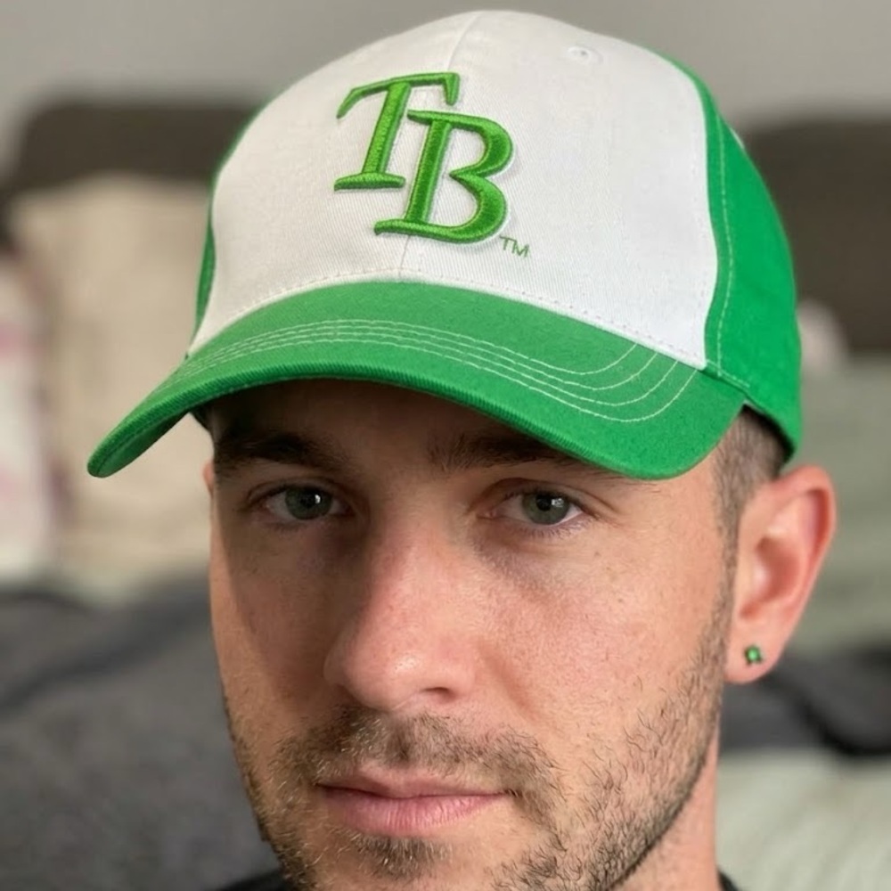 Vintage 2012 NEW Tampa Bay TB Green and White Baseball Cap